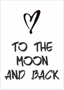 Mehrwegschablone "to the moon"